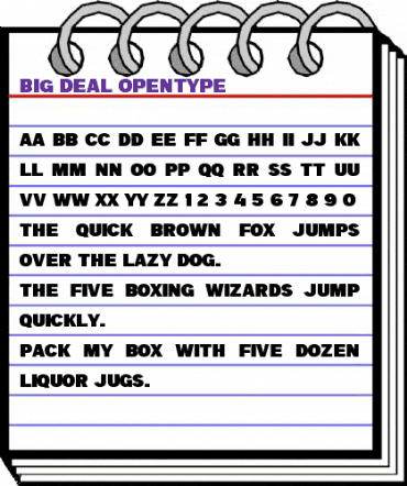 a Big Deal Regular animated font preview a Big Deal Regular animated font preview