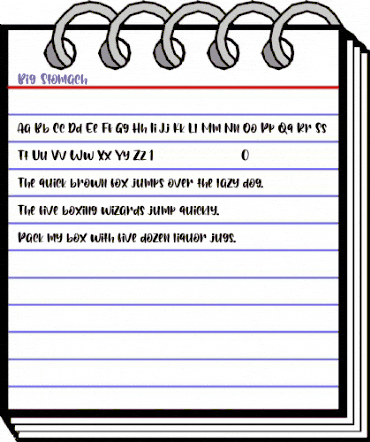 Big Stomach Regular animated font preview