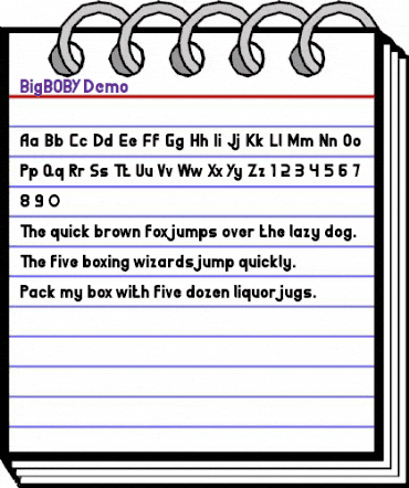 BigBOBY Demo Regular animated font preview