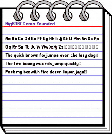 BigBOBY Demo Rounded Regular animated font preview