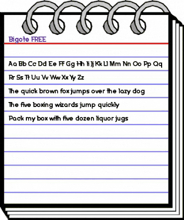 Bigote FREE Regular animated font preview Bigote FREE Regular animated font preview