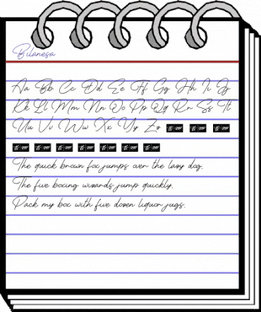 Bilanesa Regular animated font preview Bilanesa Regular animated font preview
