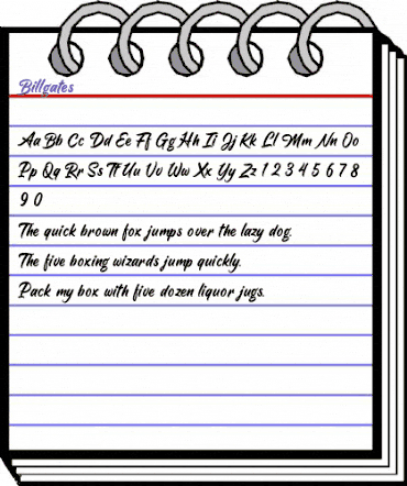 Billgates Regular animated font preview Billgates Regular animated font preview
