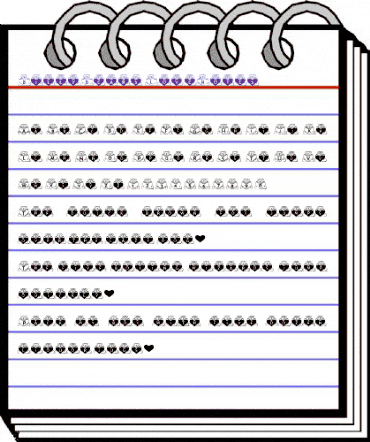 BillyBears LoveNotes Regular animated font preview BillyBears LoveNotes Regular animated font preview