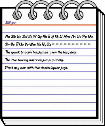 Billyer Regular animated font preview Billyer Regular animated font preview