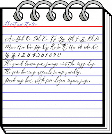 Bintari Italic Regular animated font preview Bintari Italic Regular animated font preview