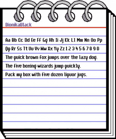 BionikaBlack Heavy animated font preview BionikaBlack Heavy animated font preview