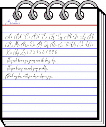 Birallina Regular animated font preview Birallina Regular animated font preview