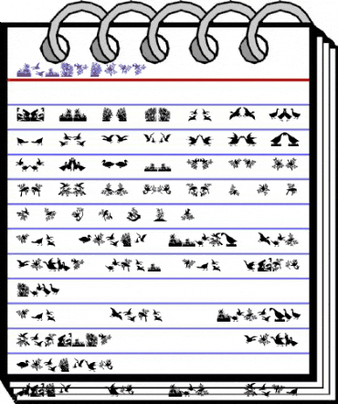 BirdsCuts Regular animated font preview