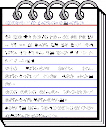 BirdsEF Regular animated font preview