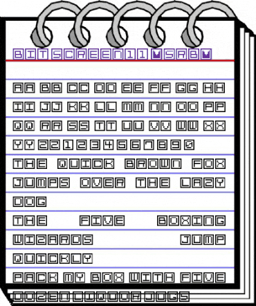 Bit Screen11 (sRB) Regular animated font preview Bit Screen11 (sRB) Regular animated font preview