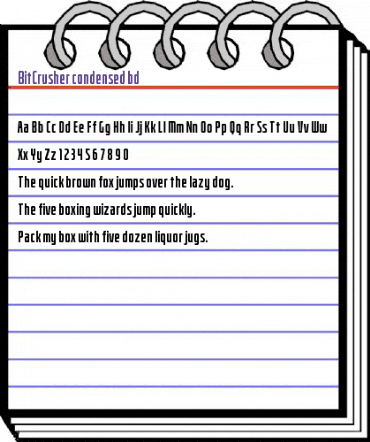 Bitcrusher Condensed Bold animated font preview Bitcrusher Condensed Bold animated font preview