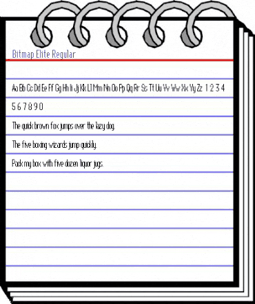 Bitmap Elite Regular animated font preview Bitmap Elite Regular animated font preview