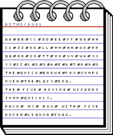 BitMicro01 BitMicro01 animated font preview BitMicro01 BitMicro01 animated font preview