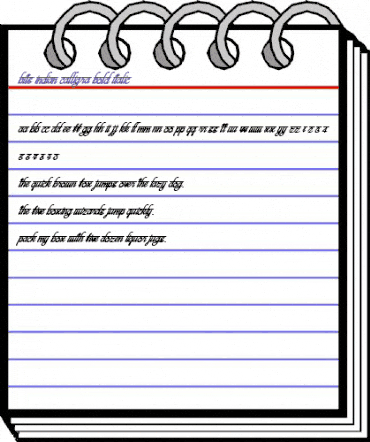 bits indian calligra Regular animated font preview