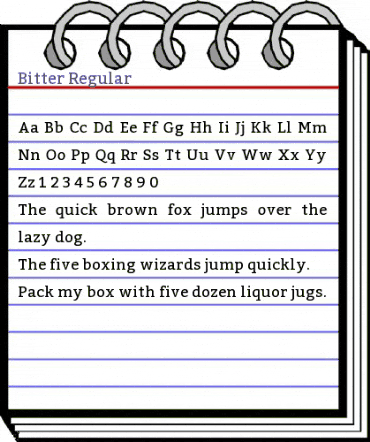 Bitter Regular animated font preview Bitter Regular animated font preview