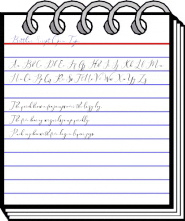 Bitthai Script Regular animated font preview Bitthai Script Regular animated font preview