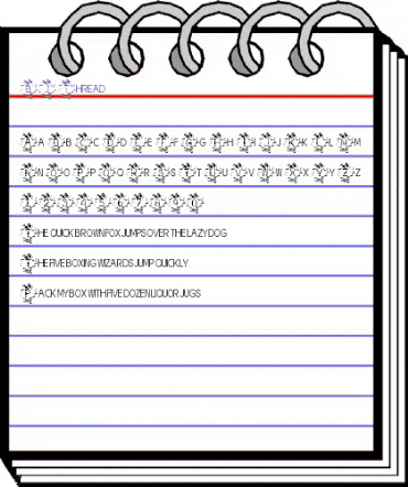 BJ Thread Regular animated font preview BJ Thread Regular animated font preview