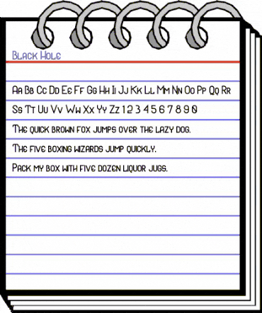 Black Hole Regular animated font preview Black Hole Regular animated font preview