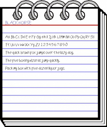 BLACK HORSE Regular animated font preview BLACK HORSE Regular animated font preview