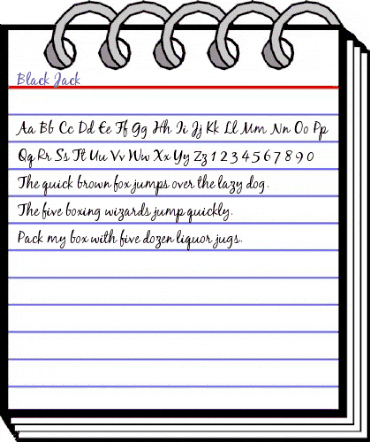 Black Jack Regular animated font preview Black Jack Regular animated font preview