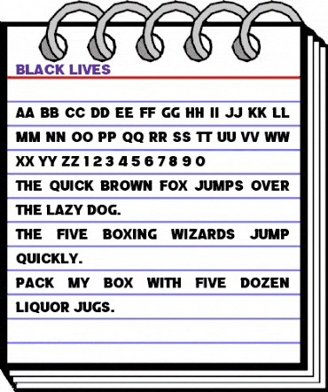 a Black Lives BlackLives animated font preview a Black Lives BlackLives animated font preview