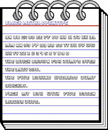 BLACK METAL Regular animated font preview BLACK METAL Regular animated font preview