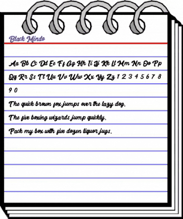Black Mindo Regular animated font preview Black Mindo Regular animated font preview