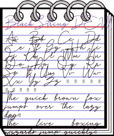Black String DEMO Regular animated font preview Black String DEMO Regular animated font preview