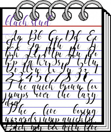 Black Stud Regular animated font preview Black Stud Regular animated font preview
