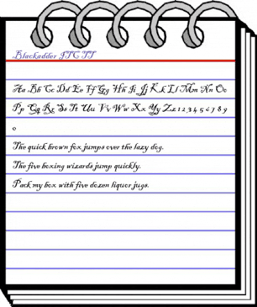 Blackadder ITC TT Regular animated font preview Blackadder ITC TT Regular animated font preview