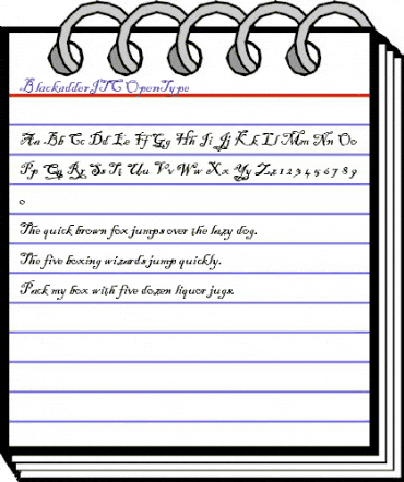 Blackadder ITC Regular animated font preview Blackadder ITC Regular animated font preview