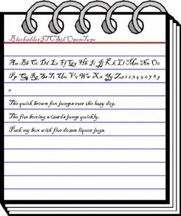 Blackadder ITC Std Regular animated font preview Blackadder ITC Std Regular animated font preview