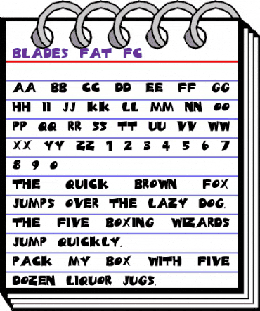 Blades Fat FC Regular animated font preview Blades Fat FC Regular animated font preview