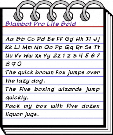 Blambot Pro Lite Bold animated font preview Blambot Pro Lite Bold animated font preview