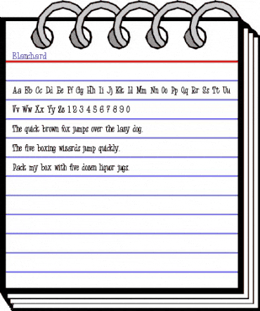 Blanchard Regular animated font preview Blanchard Regular animated font preview