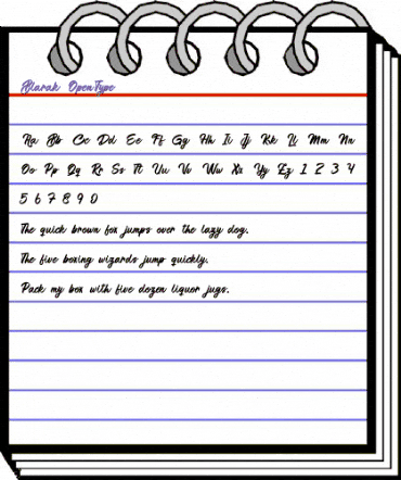 Blarak Regular animated font preview