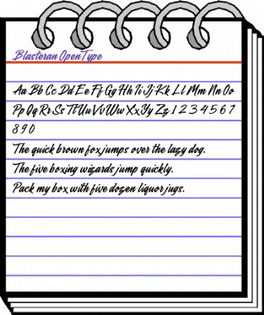 Blasteran Regular animated font preview