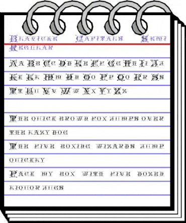 Blavicke Capitals Semi-expanded Regular animated font preview Blavicke Capitals Semi-expanded Regular animated font preview