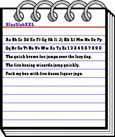 BlaxSlabXXL Regular animated font preview BlaxSlabXXL Regular animated font preview