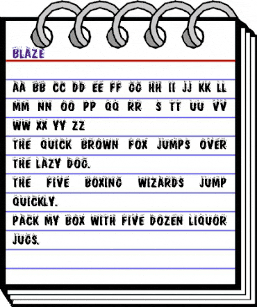 Blaze Regular animated font preview Blaze Regular animated font preview