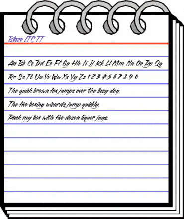 Blaze ITC TT Regular animated font preview Blaze ITC TT Regular animated font preview