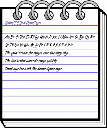 Blaze ITC Std Regular animated font preview Blaze ITC Std Regular animated font preview