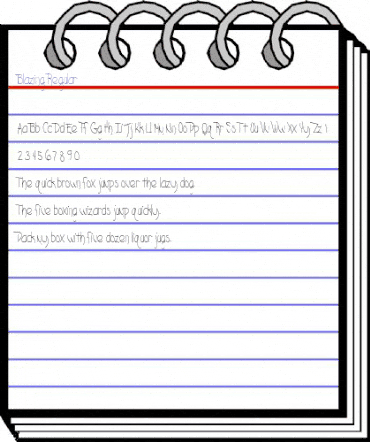 Blazing Regular animated font preview Blazing Regular animated font preview