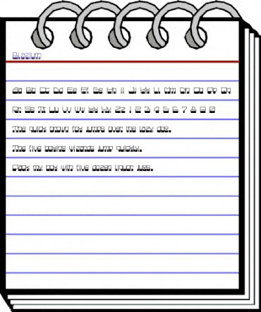 Blazium Regular animated font preview Blazium Regular animated font preview