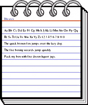 Blearex Medium animated font preview Blearex Medium animated font preview