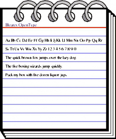 Blearex Regular animated font preview Blearex Regular animated font preview