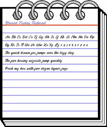 Blessed Friday Textured Regular animated font preview Blessed Friday Textured Regular animated font preview