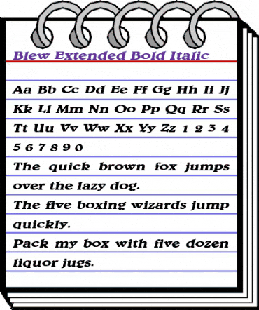 Blew Extended Bold Italic animated font preview Blew Extended Bold Italic animated font preview