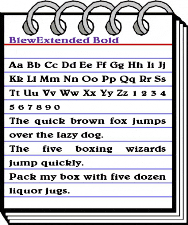 BlewExtended Bold animated font preview
